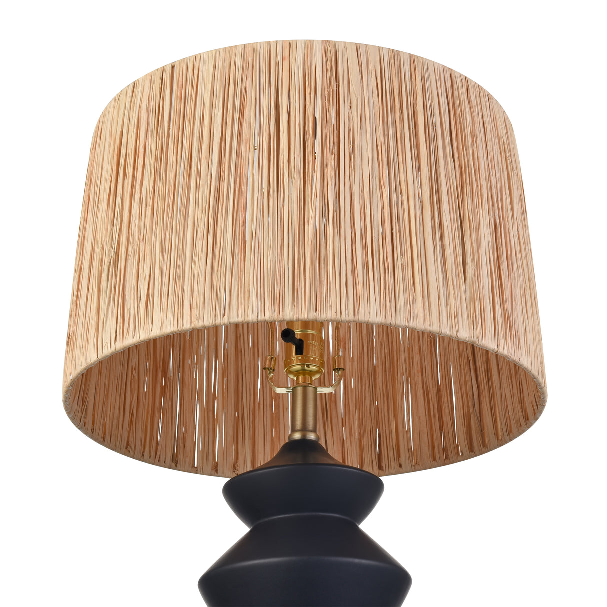 Elk S0019-11177-LED Lombard 27'' High 1-Light Table Lamp - Black - Includes LED Bulb