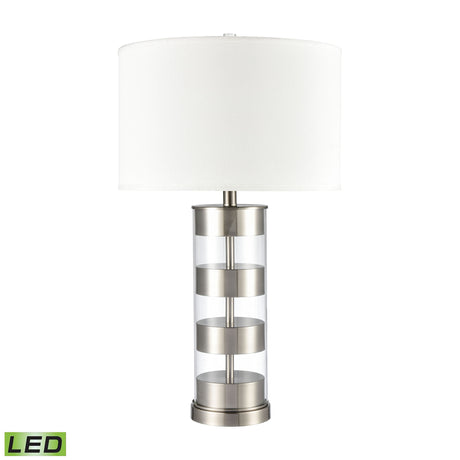 Elk S0019-8054-LED Margin 28'' High 1-Light Table Lamp - Satin Nickel - Includes LED Bulb
