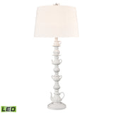 Elk S0019-8582-LED Rosetta Cottage 35'' High 1-Light Table Lamp - Matte White - Includes LED Bulb