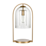 Elk S0019-9579 Bell Jar 20'' High 1-Light Desk Lamp - Aged Brass