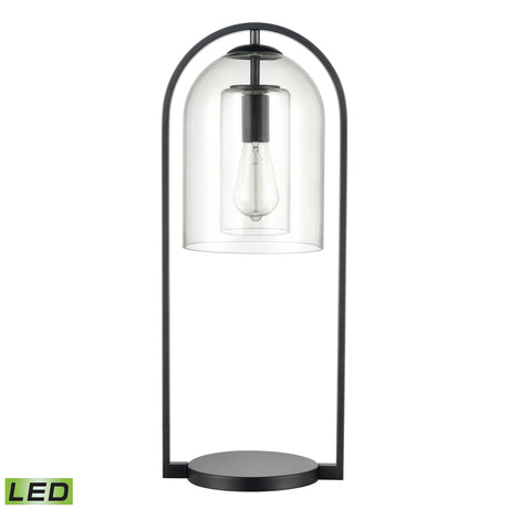 Elk S0019-9580-LED Bell Jar 28'' High 1-Light Desk Lamp - Matte Black - Includes LED Bulb