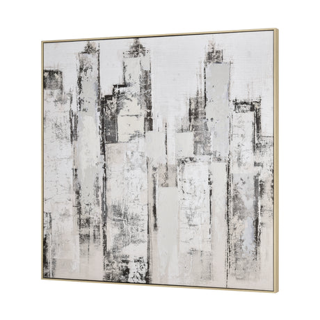 Elk S0056-10628 Urban Mist Abstract Framed Wall Art