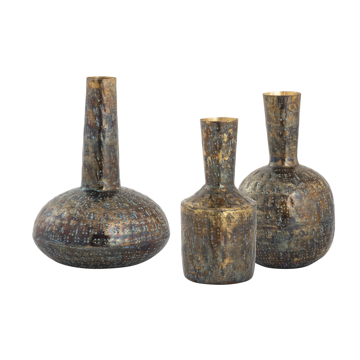 Elk S0807-9776/S3 Fowler Vase - Set of 3 Patinated Brass