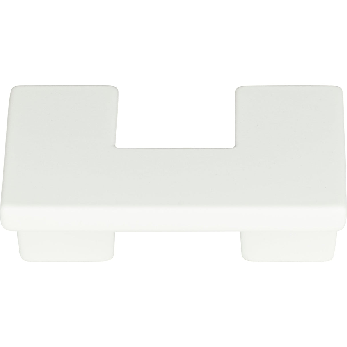 Atlas Homewares U Turn Knob 1 1/4 Inch (c-c) High White Gloss