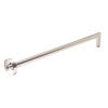 Brushed Nickel 20" Round Wall Shower Arm