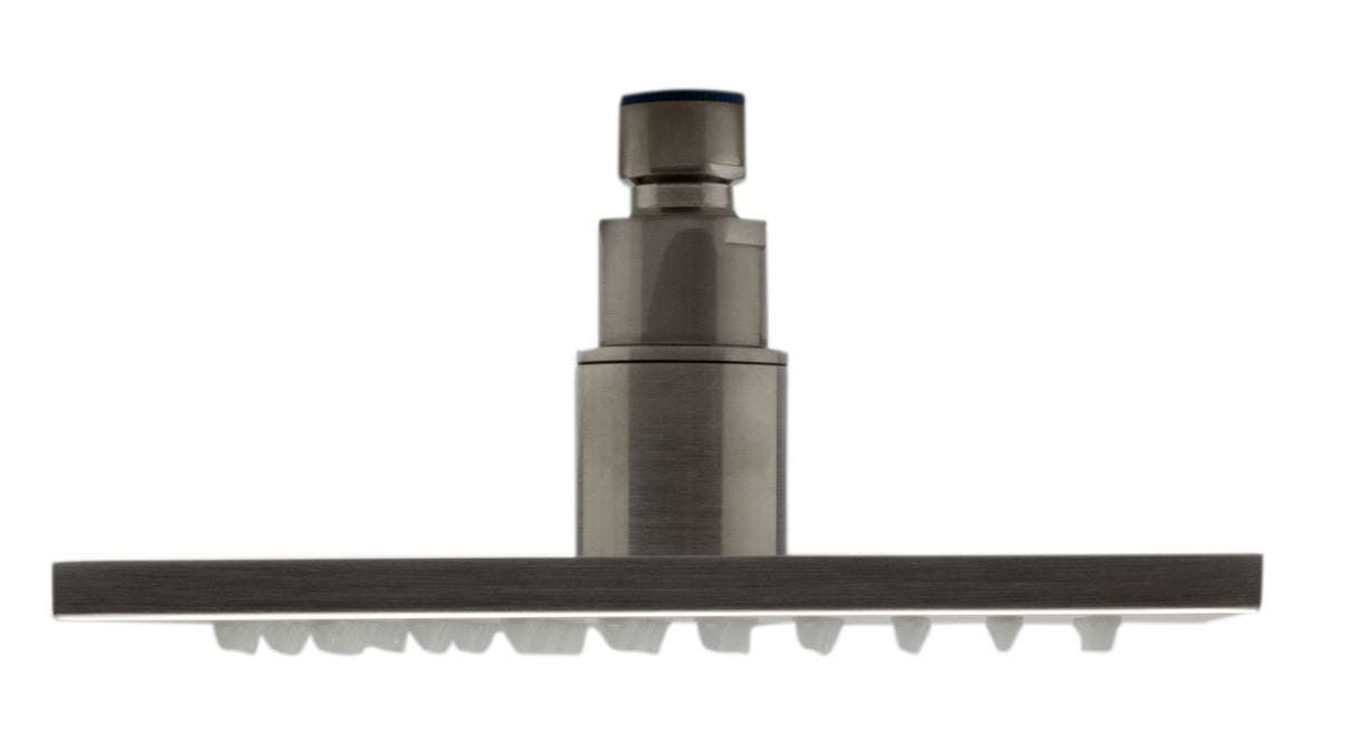 ALFI brand LED8S-BN Brushed Nickel 8" Square Multi Color LED Rain Shower Head