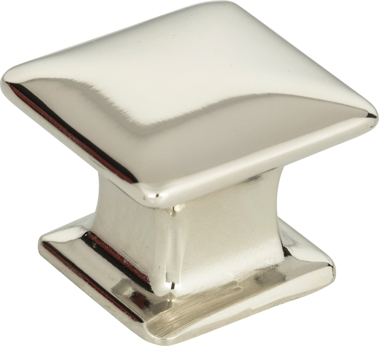 Atlas Homewares Alcott Square Knob 1 1/4 Inch Polished Nickel