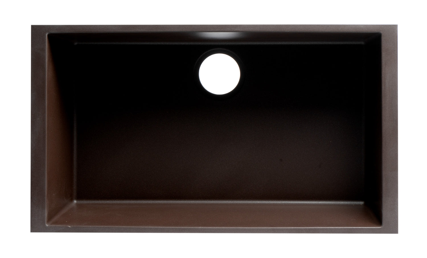 ALFI brand AB3020UM-C Chocolate 30" Undermount Single Bowl Granite Composite Kitchen Sink