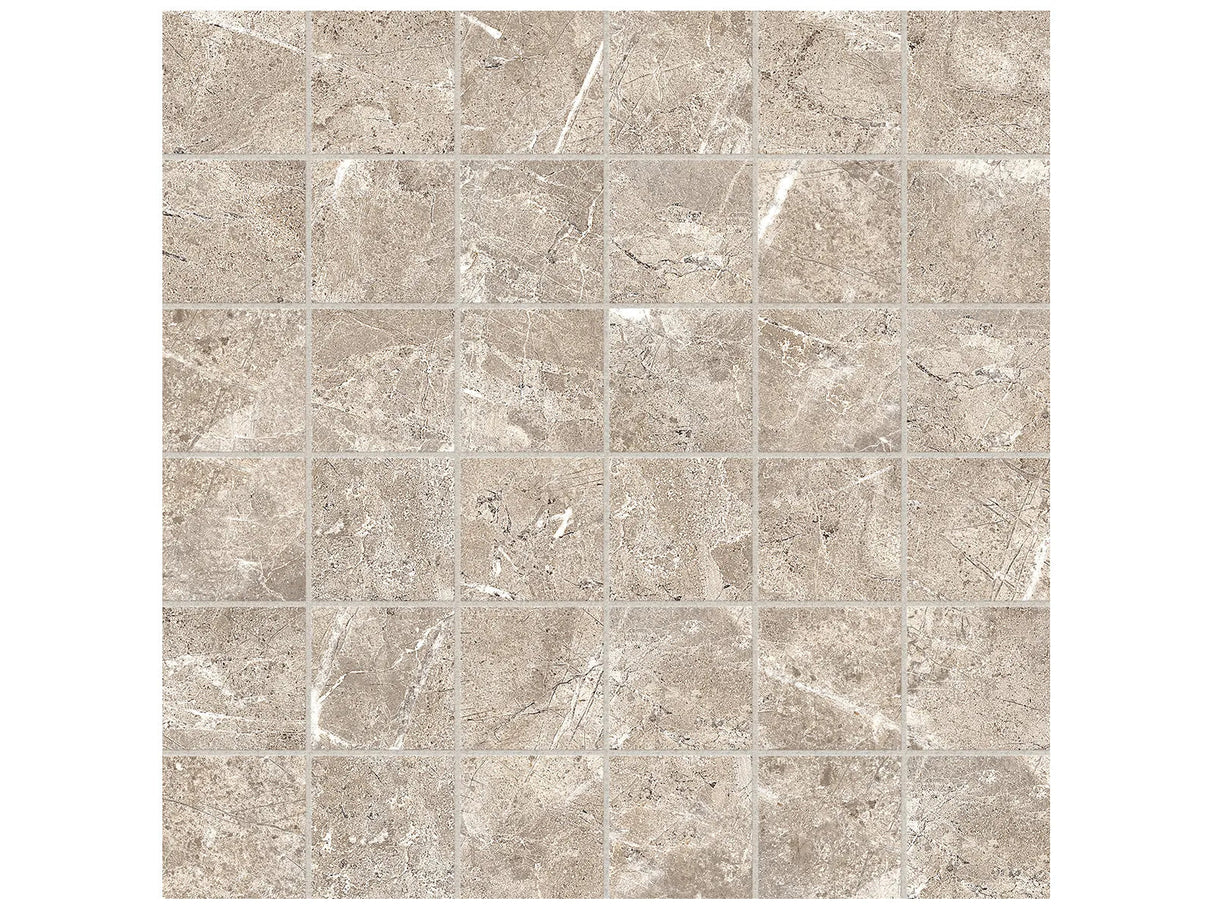 Anatolia Tile 2X2 Regency Sand Matte 36 Piece Porcelain Mosaics. 1 Sheet = 1.16 Sq. Ft. 4501-0218-0 (63-509) Sand 2x2 - premium natural stone mosaic tile from Anatolia Tile, available at PoshHaus showroom in Keene, NH