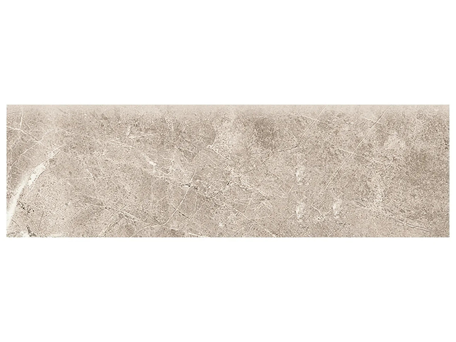 Anatolia Tile 3X10 Bullnose Regency Sand Glossy Porcelain Trim 56-501  - premium natural stone mosaic tile from Anatolia Tile, available at PoshHaus showroom in Keene, NH