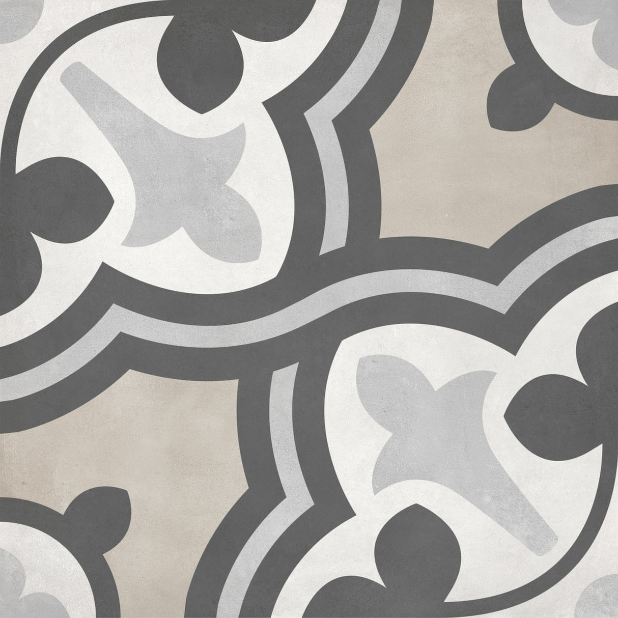 Anatolia Tile 8X8 Form Matte Sand Baroque Deco Porcelain Tile 60-321 - premium natural stone mosaic tile from Anatolia Tile, available at PoshHaus showroom in Keene, NH