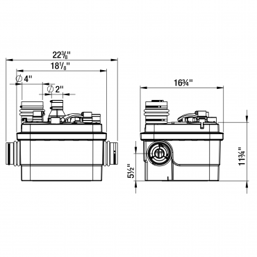 Saniflo Sanicubic 1 Grinder