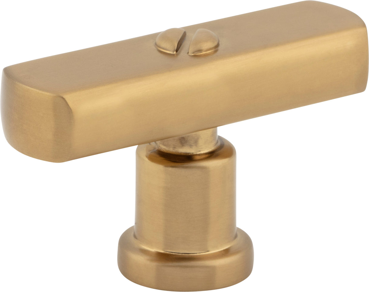 Atlas Homewares Everitt T-Knob 2 Inch Warm Brass
