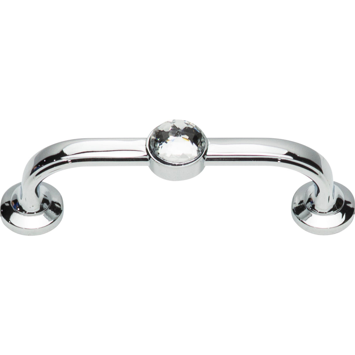Atlas Homewares Legacy Crystal Bracelet Pull 3 Inch (c-c) Polished Chrome