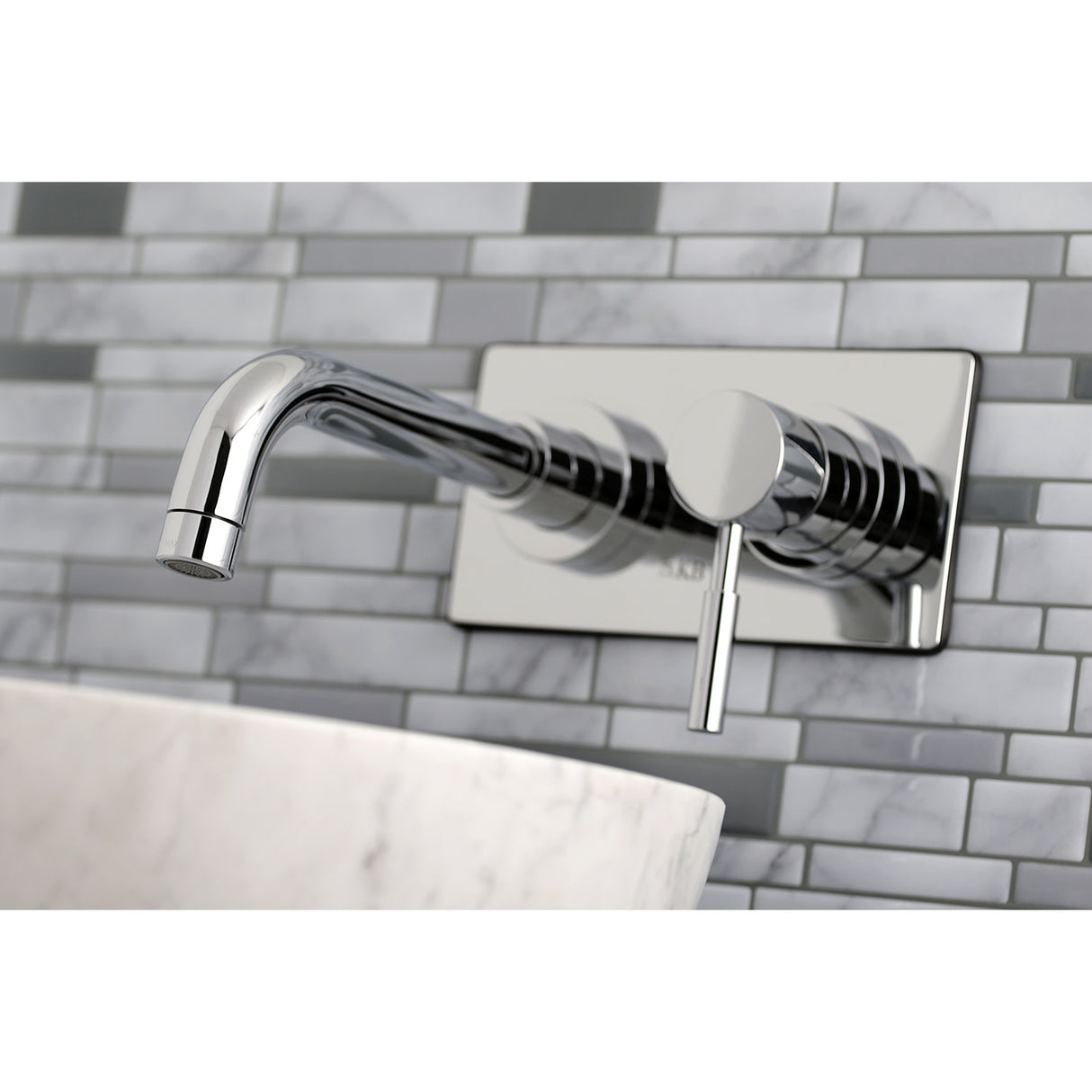 Kingston Brass KS8111DL Single-Handle Wall Mount Bathroom Faucet, Polished Chrome