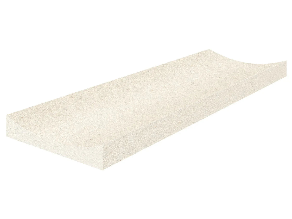 Anatolia Tile 4X12 Serene Ivory Fluto Honed Limestone Tile 5000-0379-0 Serene Ivory Fluto - premium natural stone mosaic tile from Anatolia Tile, available at PoshHaus showroom in Keene, NH