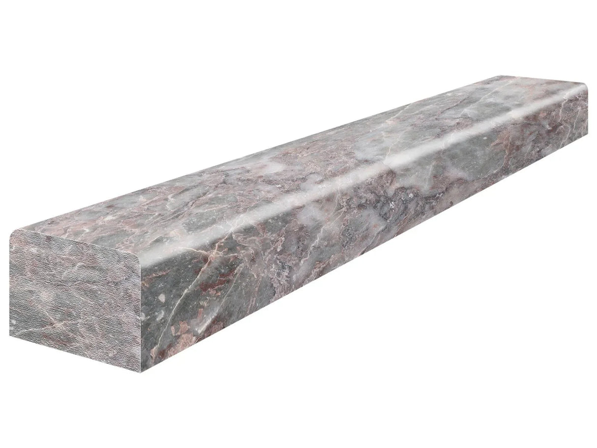 Anatolia Tile 1.25X12 Sereno Burgundy Honed Marble Deco-Bar 5002-0126-0 Sereno Burgundy Deco-Bar 1.25x12 - premium natural stone mosaic tile from Anatolia Tile, available at PoshHaus showroom in Keene, NH