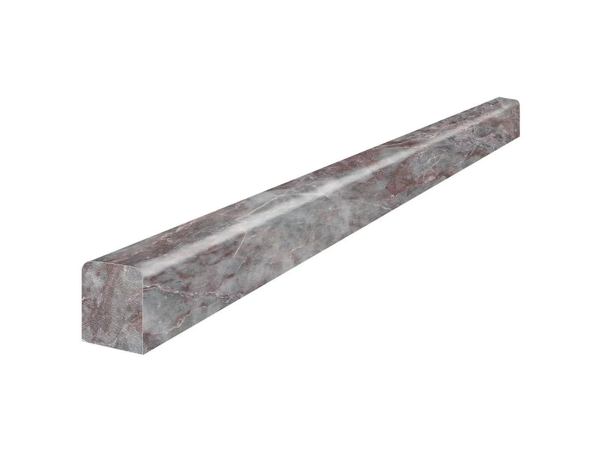 Anatolia Tile 1/2X12 Sereno Burgundy Honed Marble Deco-Bar 5002-0117-0 - Mini 1/2" X 12" Sereno Burgundy Deco-Bar 1/2x12 - premium natural stone mosaic tile from Anatolia Tile, available at PoshHaus showroom in Keene, NH