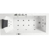 EAGO AM154ETL-R6 6 ft Acrylic White Rectangular Whirlpool Bathtub w Fixtures