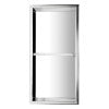 ALFI brand 12 x 24 Polished Stainless Steel Vertical Double Shelf Bath Shower Niche