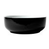 ALFI brand ABC908 Black & White 15" Round Above Mount Ceramic Sink