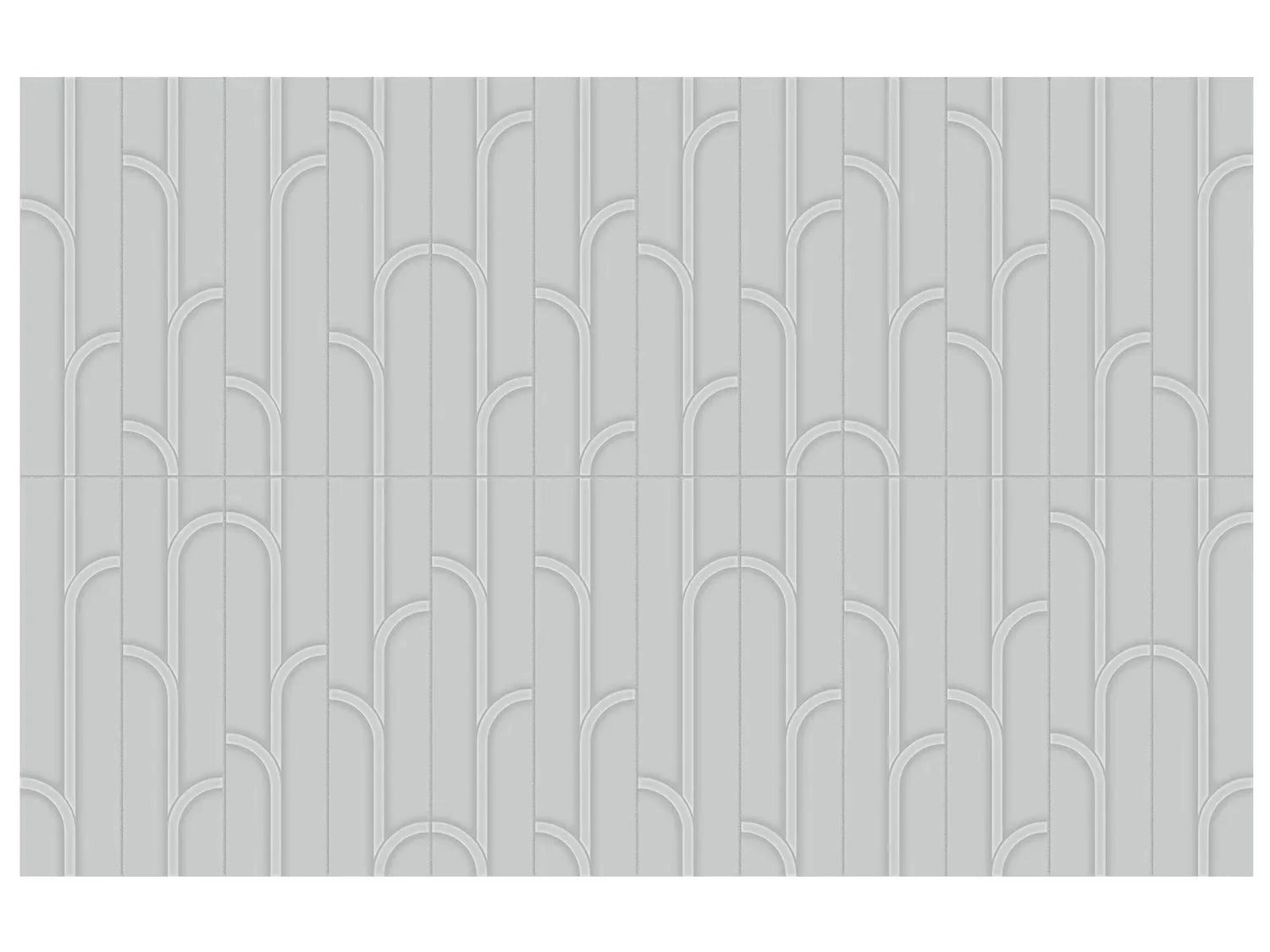 Anatolia Geometra 3X12 Ivy Silver Glossy Ceramic Wall Tile 4000-0304-0 Silver Ivy 3x12 - premium natural stone mosaic tile from Anatolia Tile, available at PoshHaus showroom in Keene, NH