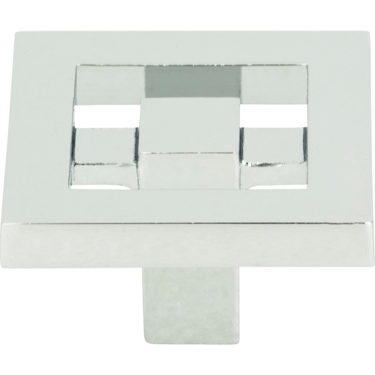 Atlas Homewares Nobu Square Knob 1 3/8 Inch Polished Chrome