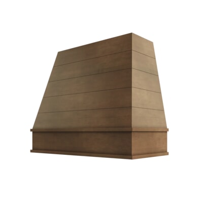 Shaker Kodiak Tapered with Shiplap Hood Block Trim - 30" W x 30" H