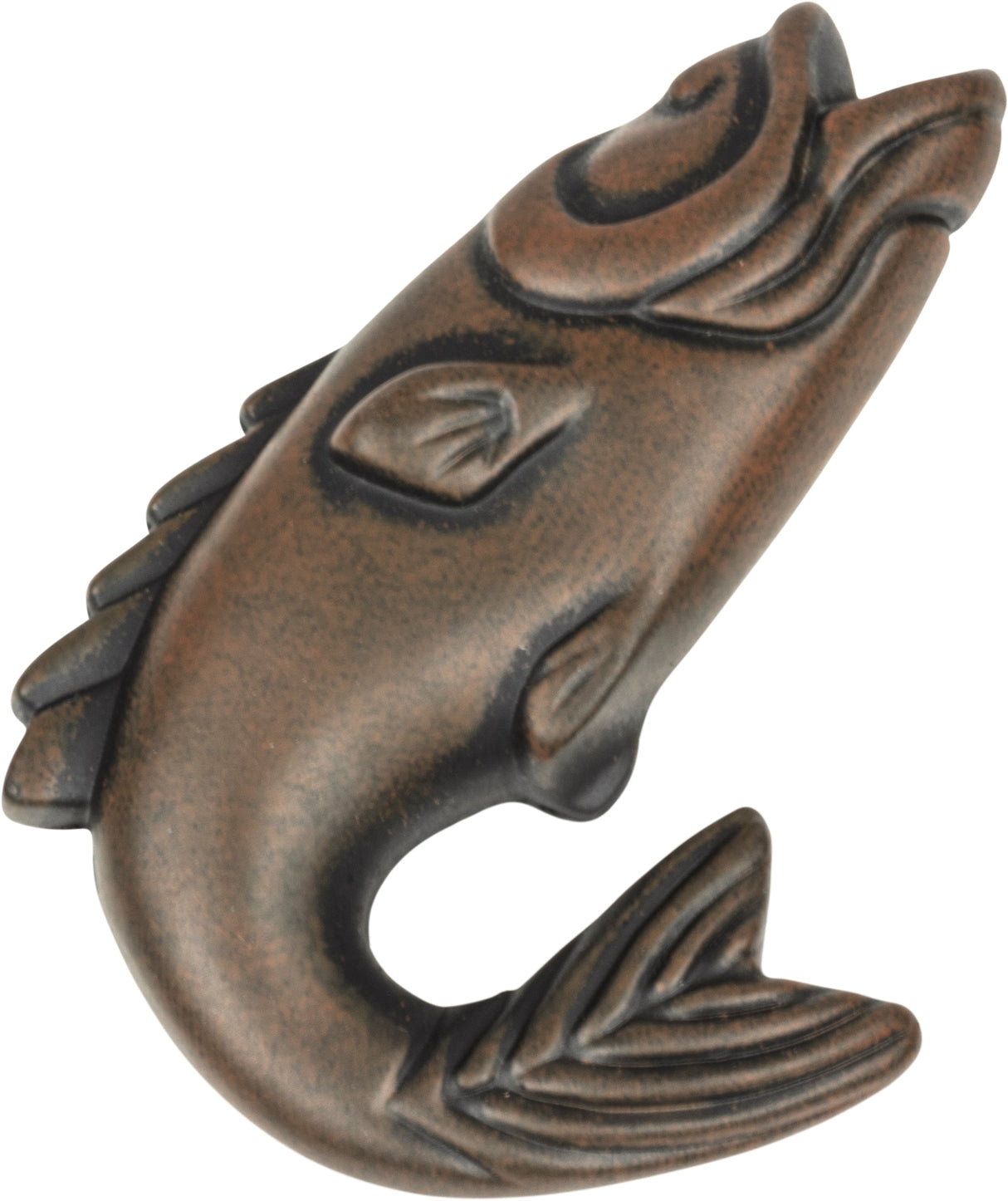 Atlas Homewares Fish Knob 2 1/4 Inch Rust