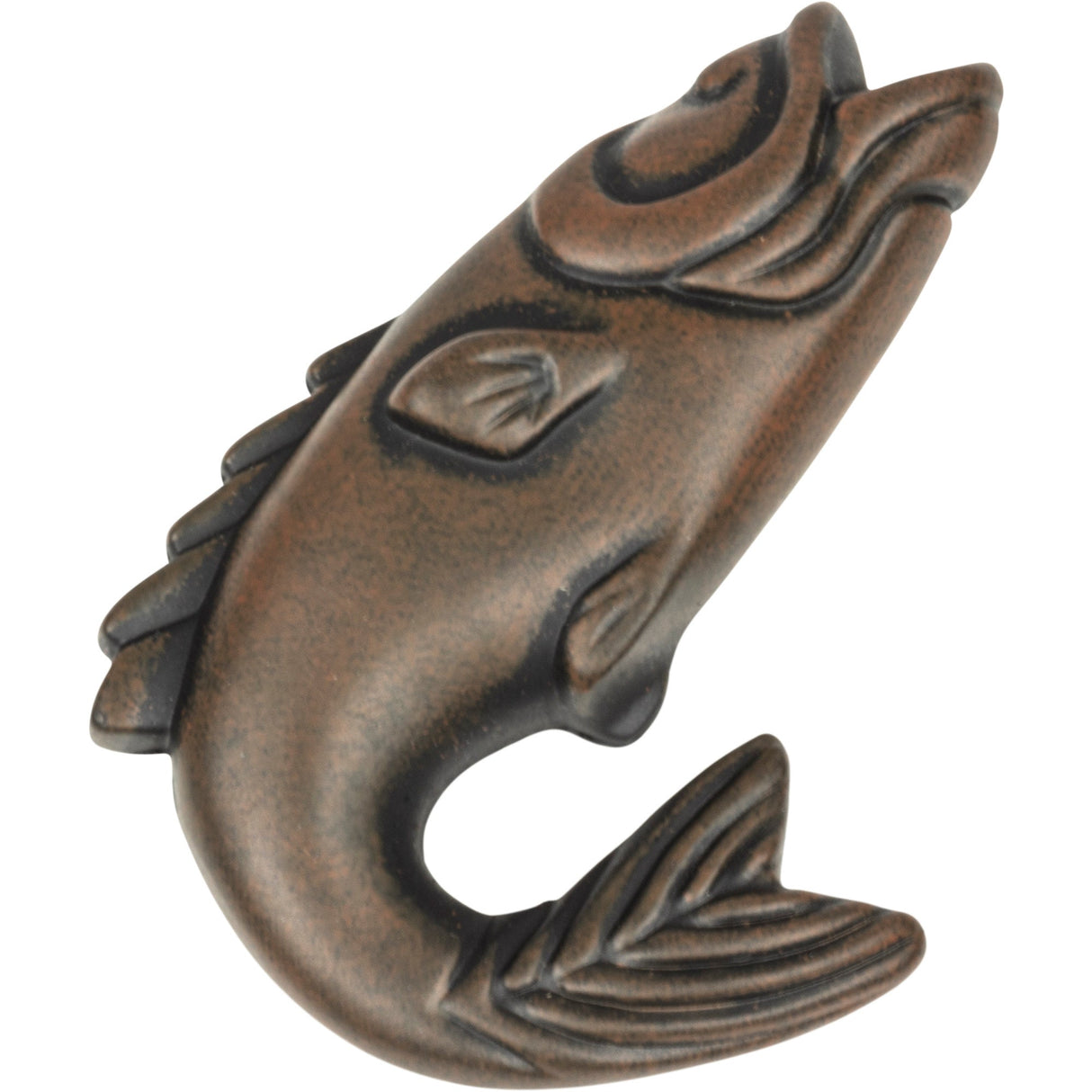 Atlas Homewares Fish Knob 2 1/4 Inch Rust