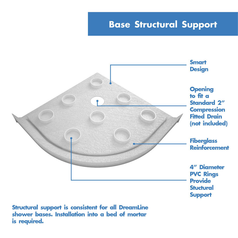 DreamLine Prime 36 in. x 74 3/4 in. Semi-Frameless Frosted Glass Sliding Shower Enclosure in Brushed Nickel with Black Base Kit