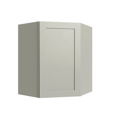 Shaker Moss Corner Wall Cabinet - 24" W x 42" H