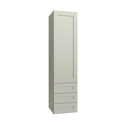 Shaker Moss Wall Twr w/ 3 Drws - 15" W x 54" H x 14.5" D