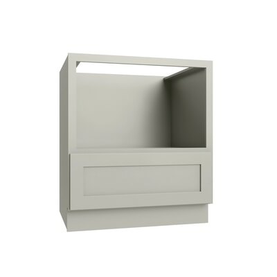 Shaker Moss Microwave Base Cabinet - 24" W