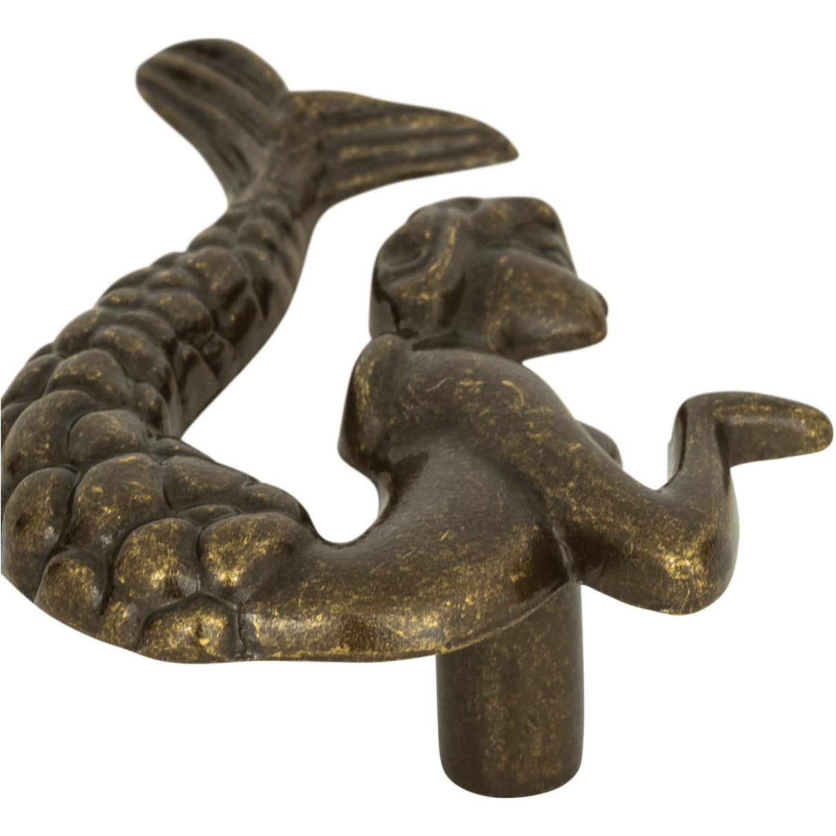 Atlas Homewares Mermaid Knob Left 2 1/2 Inch Burnished Bronze