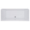 ALFI brand AB8859 67 inch White Rectangular Acrylic Free Standing Soaking Bathtub