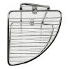 ALFI brand AB9532 Polished Chrome Corner Mounted Double Basket Shower Shelf Bathroom Accessory