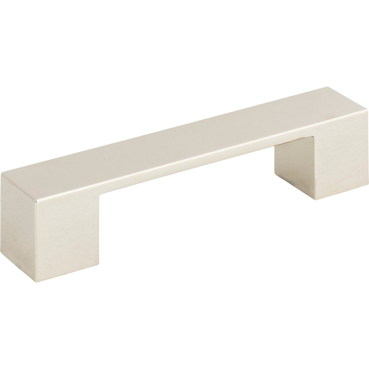 Atlas Homewares Wide Square Pull 3 3/4 Inch (c-c) Polished Nickel