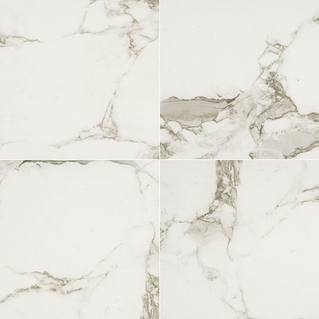 Pietra Statuario 24"x24" Polished Porcelain Floor and Wall Tile room shot bathroom view