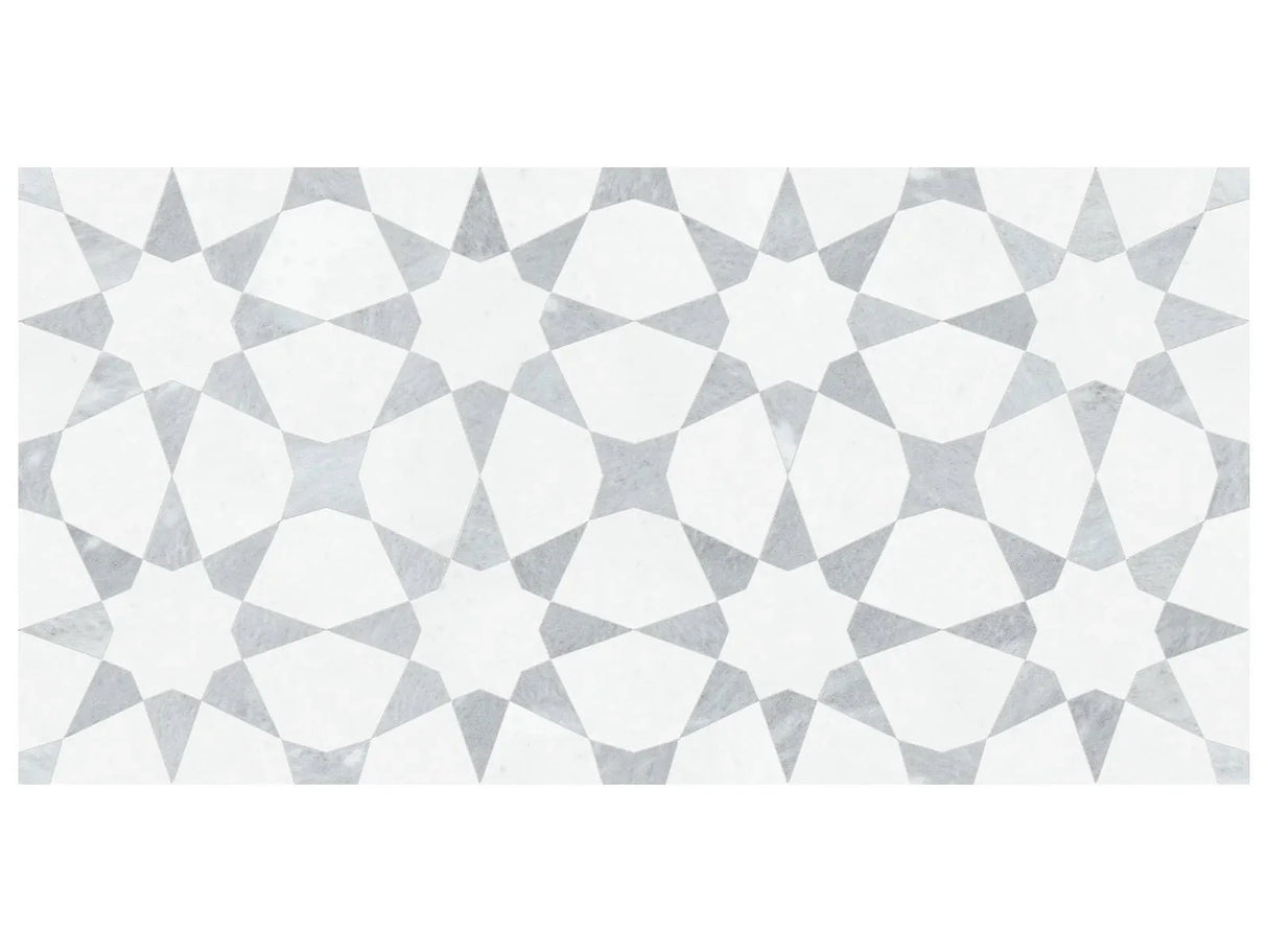 Anatolia Tile Utopio Stellar Fresca Honed Natural Stone Waterjet Mosaic 5001-0390-0 Stellar Fresca - premium natural stone mosaic tile from Anatolia Tile, available at PoshHaus showroom in Keene, NH