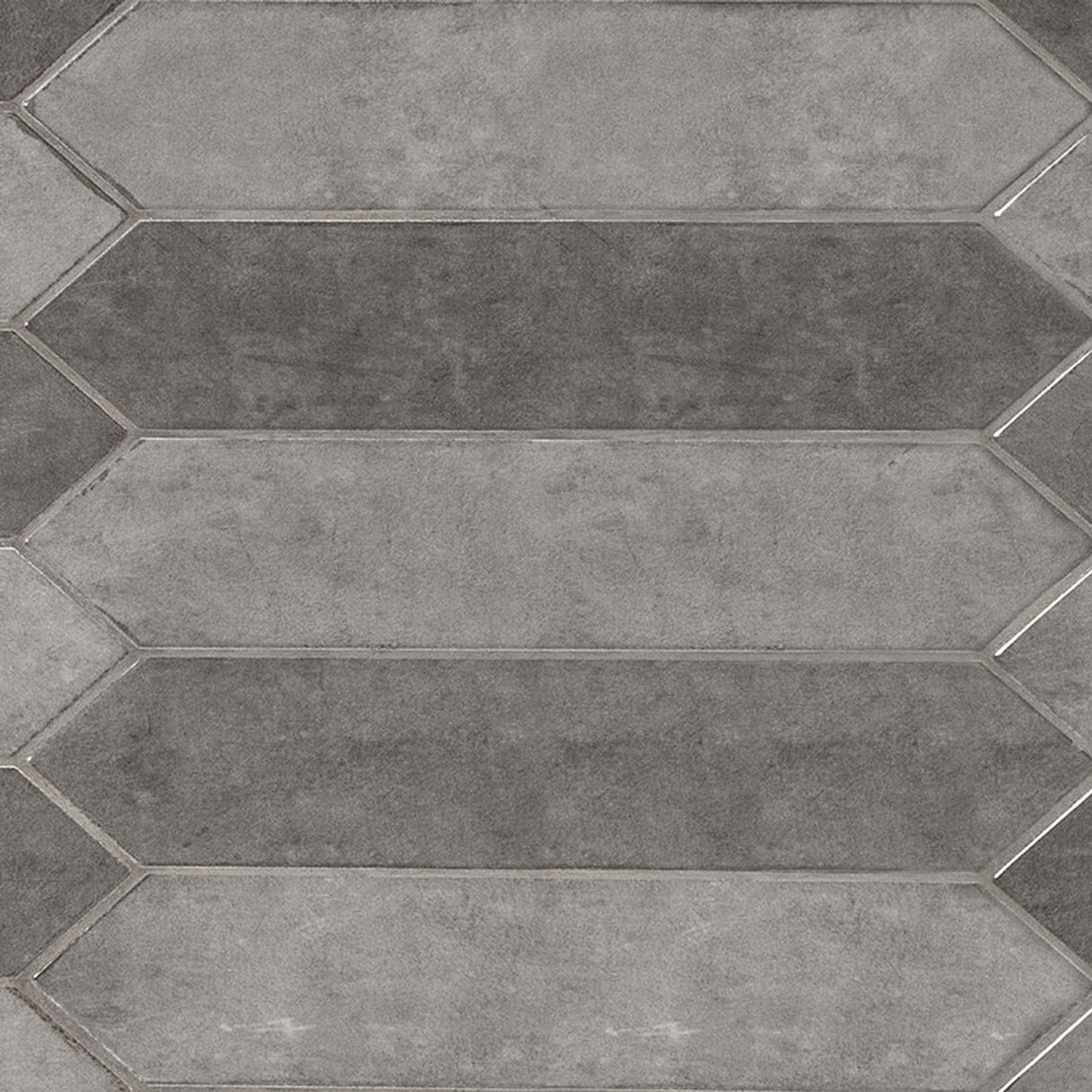 Renzo Storm Pickett Ceramic Gray Wall Tile 2.5"x13" Glossy - MSI Collection RENZO STORM GLOSSY PICKETT 2.5X13 (Case)
