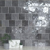 Renzo storm 5x5 glossy ceramic gray wall tile NRENSTO5X5 product shot multiple tiles angle view #Size_5"x5"
