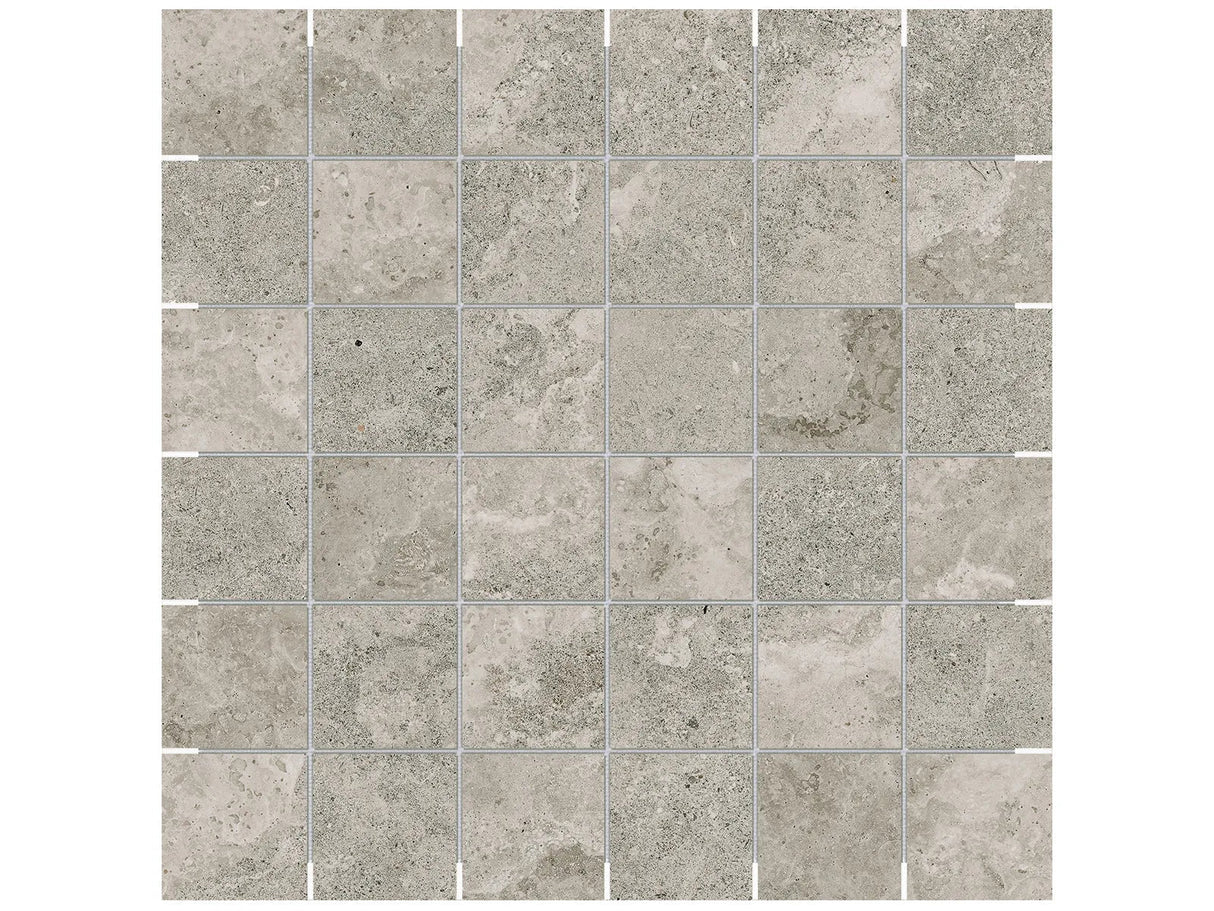 Anatolia Tile 2X2 Veneta Stormio Matte 36 Piece Porcelain Mosaics. 1 Sheet = .96 Sq. Ft. 4501-0300-0 (63-585) Stormio 2x2 - premium natural stone mosaic tile from Anatolia Tile, available at PoshHaus showroom in Keene, NH
