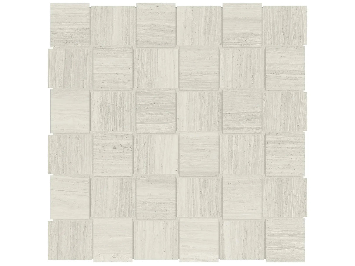 Anatolia Tile 2X2 Basketweave Mayfair Strada Ash Polished Porcelain Mosaics. 1 Sheet = .98 Sq. Ft. 4501-0142-1 Strada Ash 2x2 Basketweave Polished - premium natural stone mosaic tile from Anatolia Tile, available at PoshHaus showroom in Keene, NH