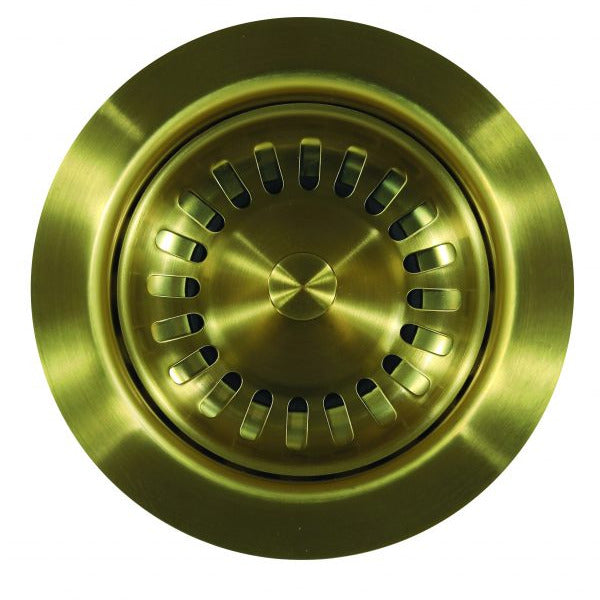 Hamat - BAS-2000 BB - 3 1/2" Brushed Brass Basket Strainer