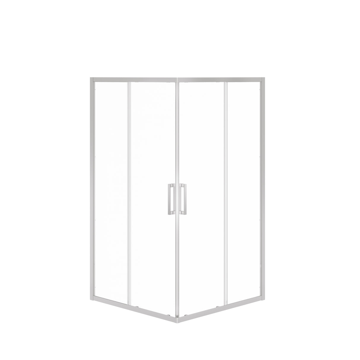 MAAX 137451-900-084-000 Radia Square 42 x 42 x 71 ½ in. 6 mm Sliding Shower Door for Corner Installation with Clear glass in Chrome