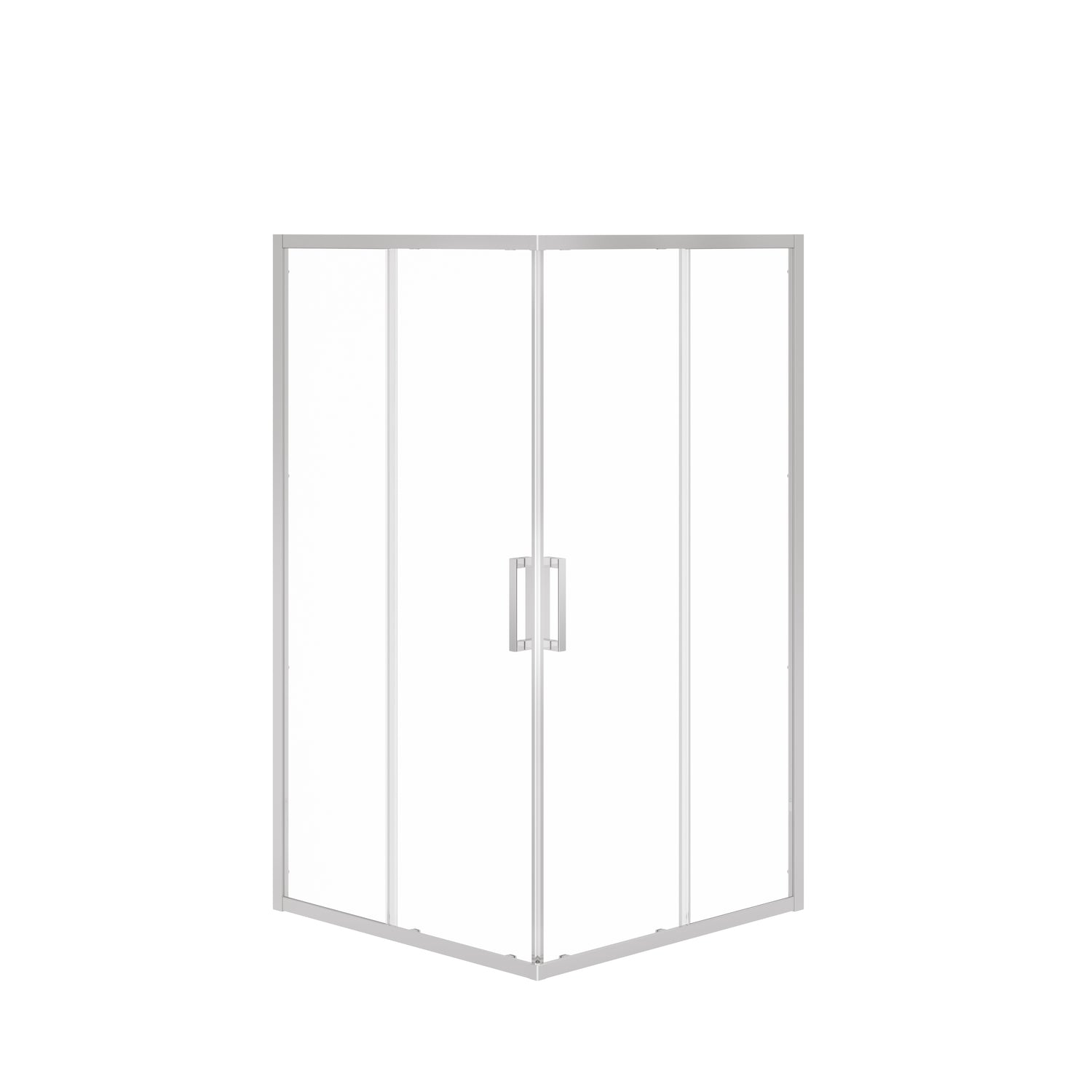 MAAX 137451-900-084-000 Radia Square 42 x 42 x 71 ½ in. 6 mm Sliding Shower Door for Corner Installation with Clear glass in Chrome