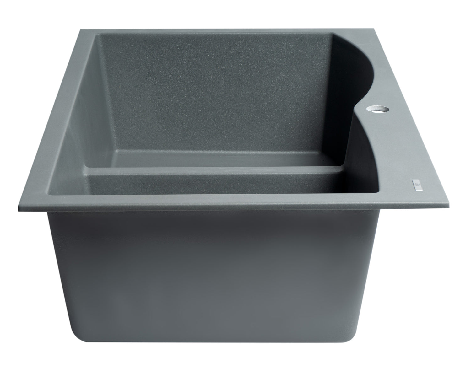 ALFI brand AB3320DI-T Titanium 33" Double Bowl Drop In Granite Composite Kitchen Sink
