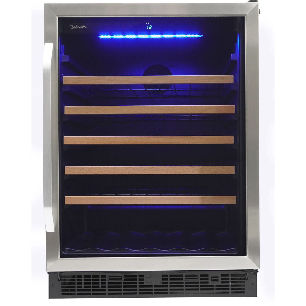 Danby SWC057D1BSS 50 Wine Bottle Wine Cooler, Capacitive Touch Controls, Pro Style Handle
