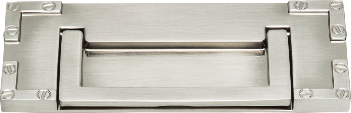 Atlas Homewares Campaign L-Bracket Drop Pull 3 Inch (c-c) Brushed Nickel